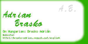 adrian brasko business card